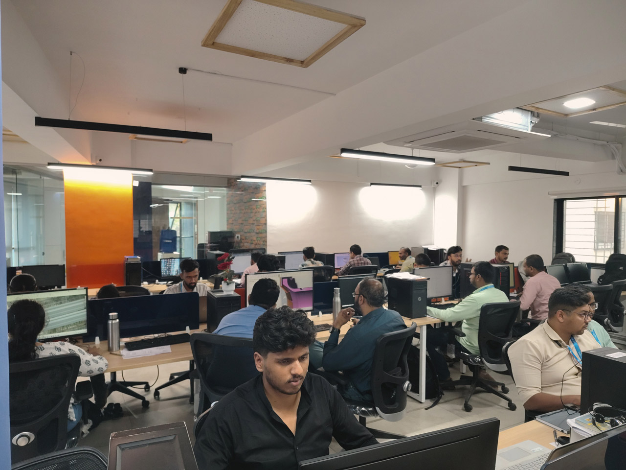 Team working at the Ace Brain offshore delivery centre